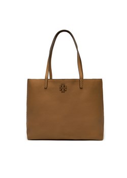 Torebka Tory Burch Mcgraw Tote 152221 Brązowy ze sklepu eobuwie.pl w kategorii Torby Shopper bag - zdjęcie 177560443