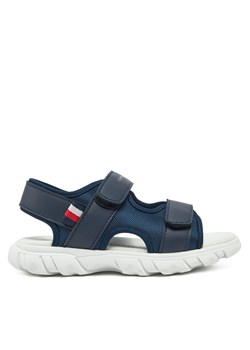 Sandały Tommy Hilfiger Velcro Sandal T1B2-33898-1591 S Granatowy ze sklepu eobuwie.pl w kategorii Sandały dziecięce - zdjęcie 177560580