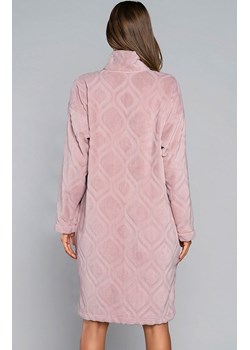 Ciepły szlafrok damski na długi rękaw różowy Arena, Kolor róż pudrowy, Rozmiar S, Italian Fashion ze sklepu Primodo w kategorii Szlafroki damskie - zdjęcie 177563883