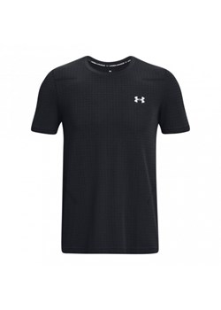 Męska koszulka treningowa Under Armour UA Seamless Grid SS - czarna ze sklepu Sportstylestory.com w kategorii T-shirty męskie - zdjęcie 177573211