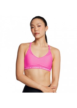 Biustonosz treningowy Under Armour UA Crossback Low Bra - różowy ze sklepu Sportstylestory.com w kategorii Biustonosze - zdjęcie 177573774