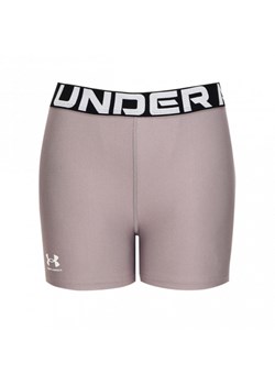 Damskie legginsy krótkie treningowe Under Armour UA Hg Authentics Shorty  - beżowe ze sklepu Sportstylestory.com w kategorii Szorty - zdjęcie 177573994