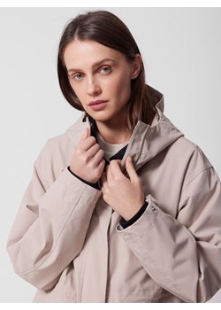 Damska kurtka parka przejściowa Outhorn OTHWSS24TJACF206 - beżowa ze sklepu Sportstylestory.com w kategorii Kurtki damskie - zdjęcie 177576933