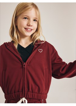 Reserved - Bluza z kapturem - bordowy ze sklepu Reserved w kategorii Bluzy dziewczęce - zdjęcie 177578854