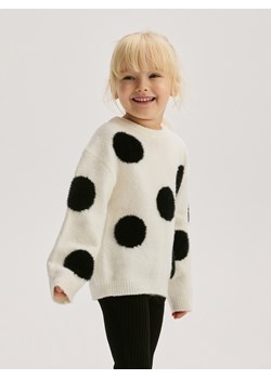 Reserved - Sweter w kropki - wielobarwny ze sklepu Reserved w kategorii Swetry dziewczęce - zdjęcie 177578943