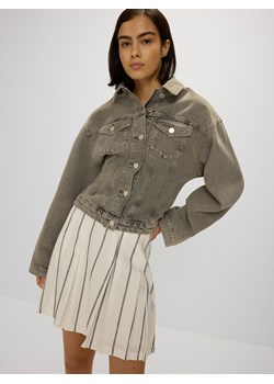 Reserved - Plisowana spódnica mini - złamana biel ze sklepu Reserved w kategorii Spódnice - zdjęcie 177578952