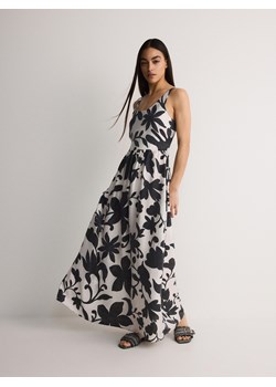 Reserved - Sukienka maxi w kwiatowy wzór - czarny ze sklepu Reserved w kategorii Sukienki - zdjęcie 177581830