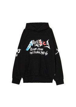 Cropp - Czarna bluza hoodie Metallica UNISEX - czarny ze sklepu Cropp w kategorii Bluzy męskie - zdjęcie 177588144