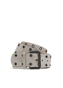Cropp - Pasek z imitacji skóry w stylu vintage - jasny szary ze sklepu Cropp w kategorii Paski damskie - zdjęcie 177588754