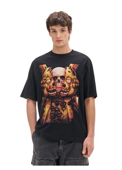 Cropp - Czarna koszulka z Five Nights at Freddy's - czarny ze sklepu Cropp w kategorii T-shirty męskie - zdjęcie 177589020