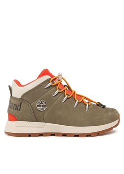 Trzewiki Timberland Sprint Trekker Mid TB0A68BC9911 Zielony ze sklepu eobuwie.pl w kategorii Buty trekkingowe dziecięce - zdjęcie 177592614