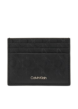 Etui na karty kredytowe Calvin Klein Ck Must Mono Cardholder 6cc K50K512701 Czarny ze sklepu eobuwie.pl w kategorii Etui - zdjęcie 177592830