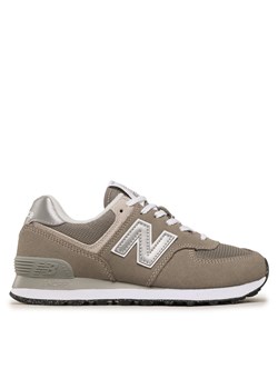 Sneakersy New Balance WL574EVG Szary ze sklepu eobuwie.pl w kategorii Buty sportowe damskie - zdjęcie 177593953