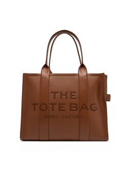 Torebka Marc Jacobs The Leather Large Tote Bag H020L01FA21 Brązowy ze sklepu eobuwie.pl w kategorii Torby Shopper bag - zdjęcie 177594224