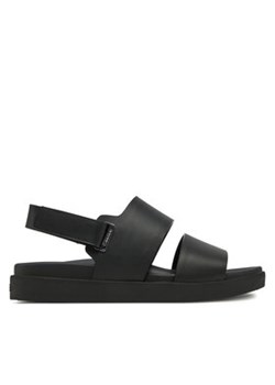 Calvin Klein Sandały Flat Adj Sandal Eyelet HW0HW02488 Czarny ze sklepu MODIVO w kategorii Sandały damskie - zdjęcie 177595021