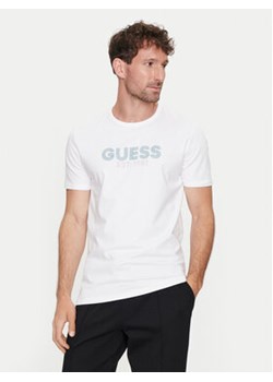 Guess T-Shirt M4YI30 J1314 Biały Slim Fit ze sklepu MODIVO w kategorii T-shirty męskie - zdjęcie 177596103