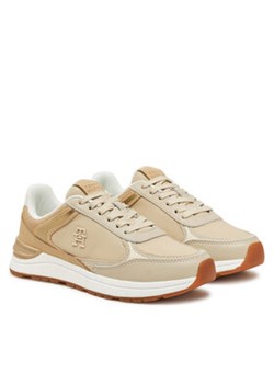 Tommy Hilfiger Sneakersy FW0FW08472 Beżowy ze sklepu MODIVO w kategorii Buty sportowe damskie - zdjęcie 177596541