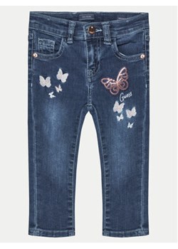 Guess Jeansy K5RA06 D4CA0 Granatowy Skinny Fit ze sklepu MODIVO w kategorii Spodnie dziewczęce - zdjęcie 177598243