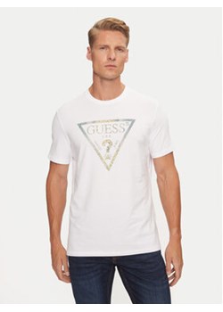 Guess T-Shirt M4BI35 J1314 Biały Slim Fit ze sklepu MODIVO w kategorii T-shirty męskie - zdjęcie 177598813