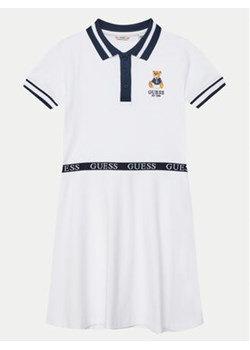 Guess Sukienka codzienna J5RK30 K7O64 Biały Regular Fit ze sklepu MODIVO w kategorii Sukienki dziewczęce - zdjęcie 177600524