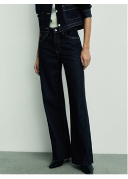 Mango Jeansy 87030634 Granatowy Wide Leg ze sklepu MODIVO w kategorii Jeansy damskie - zdjęcie 177600610