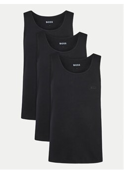 BOSS Komplet 3 tank topów 50542132 Czarny Regular Fit ze sklepu MODIVO w kategorii T-shirty męskie - zdjęcie 177600892