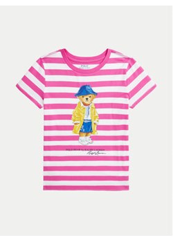 Polo Ralph Lauren T-Shirt 313957378001 Różowy Regular Fit ze sklepu MODIVO w kategorii Bluzki dziewczęce - zdjęcie 177601321