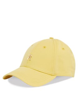 Tommy Hilfiger Czapka z daszkiem Elevated Chic Cap AW0AW17128 Żółty ze sklepu MODIVO w kategorii Czapki z daszkiem damskie - zdjęcie 177603311