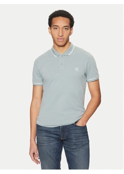 Calvin Klein Jeans Polo J30J315603 Niebieski Slim Fit ze sklepu MODIVO w kategorii T-shirty męskie - zdjęcie 177604233