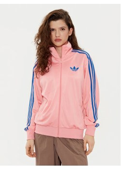 adidas Bluza adicolor Classic Firebird JP2302 Różowy Loose Fit ze sklepu MODIVO w kategorii Bluzy damskie - zdjęcie 177605803