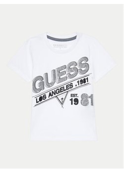 Guess T-Shirt N4BI10 I3Z14 Biały Regular Fit ze sklepu MODIVO w kategorii T-shirty chłopięce - zdjęcie 177608133