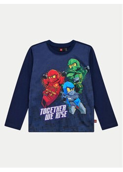 LEGO Bluzka Ninjago 12011402 Granatowy Regular Fit ze sklepu MODIVO w kategorii T-shirty chłopięce - zdjęcie 177611360