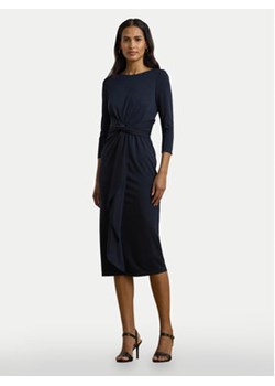 LAUREN RALPH LAUREN Sukienka koktajlowa 250957698 Granatowy Slim Fit ze sklepu MODIVO w kategorii Sukienki - zdjęcie 177611531