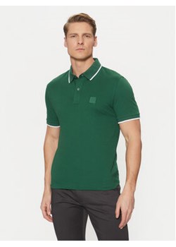 BOSS Polo Passertip 50507699 Zielony Slim Fit ze sklepu MODIVO w kategorii T-shirty męskie - zdjęcie 177612311