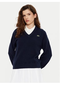 Lacoste Sweter AF5622 Granatowy Regular Fit ze sklepu MODIVO w kategorii Swetry damskie - zdjęcie 177617331