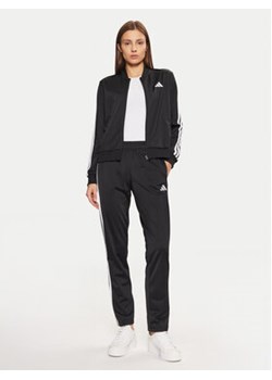 adidas Dres Essentials 3-Stripes JD5434 Czarny Regular Fit ze sklepu MODIVO w kategorii Dresy damskie - zdjęcie 177620003