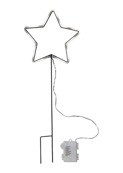 STAR Trading Lampa ogrodowa LED &quot;Neonstar&quot; w kolorze zimnej bieli - 22 x 60 cm ze sklepu Limango Polska w kategorii Dekoracje bożonarodzeniowe - zdjęcie 177620961