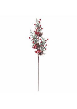 Villa d´Este Gałązka dekoracyjna w kolorze zielono-czerwonym - wys. 75 cm ze sklepu Limango Polska w kategorii Doniczki i osłonki - zdjęcie 177622171