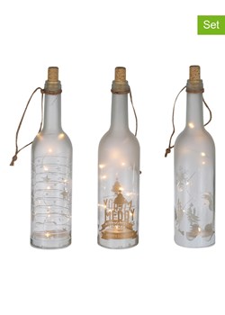 Profiline Dekoracyjne lampy (3 szt.) - wys. 29,5 x Ø 7,3 cm ze sklepu Limango Polska w kategorii Dekoracje bożonarodzeniowe - zdjęcie 177623310