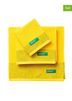 Benetton 3-częściowy zestaw ręczników w kolorze żółtym ze sklepu Limango Polska w kategorii Ręczniki - zdjęcie 177624241