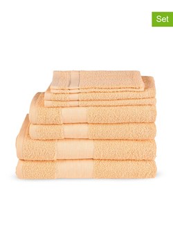 Good Morning 8-częściowy zestaw ręczników w kolorze pomarańczowym ze sklepu Limango Polska w kategorii Ręczniki - zdjęcie 177624500