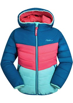 Peek U Całoroczna kurtka pikowana &quot;Prim&quot; w kolorze niebiesko-różowo-turkusowym ze sklepu Limango Polska w kategorii Kurtki dziewczęce - zdjęcie 177625203