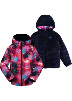 Peek U Dwustronna kurtka pikowana &quot;Meadow&quot; w kolorze różowo-granatowym ze sklepu Limango Polska w kategorii Kurtki dziewczęce - zdjęcie 177625302