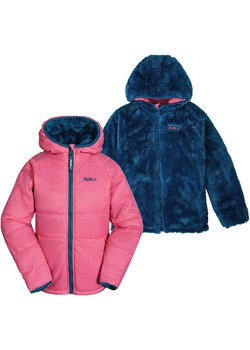 Peek U Dwustronna kurtka pikowana &quot;Clover&quot; w kolorze różowo-granatowym ze sklepu Limango Polska w kategorii Kurtki dziewczęce - zdjęcie 177625334