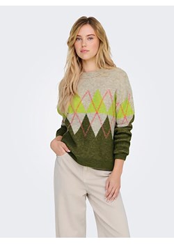 JDY Sweter w kolorze beżowo-oliwkowym ze sklepu Limango Polska w kategorii Swetry damskie - zdjęcie 177628220