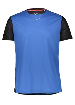 Mizuno Koszulka &quot;DryAeroFlow&quot; w kolorze niebiesko-czarnym do biegania ze sklepu Limango Polska w kategorii T-shirty męskie - zdjęcie 177629534