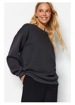 trendyol Bluza w kolorze antracytowym ze sklepu Limango Polska w kategorii Bluzy damskie - zdjęcie 177630163