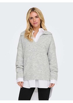 ONLY Sweter w kolorze jasnoszarym ze sklepu Limango Polska w kategorii Swetry damskie - zdjęcie 177631052