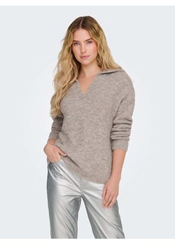 ONLY Sweter w kolorze beżowym ze sklepu Limango Polska w kategorii Swetry damskie - zdjęcie 177631060