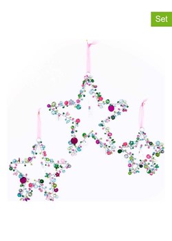 Overbeck and Friends Dekoracyjne zawieszki (3 szt.) "Aurora" w kolorze różowo-zielono-niebieskim ze sklepu Limango Polska w kategorii Dekoracje - zdjęcie 177636091